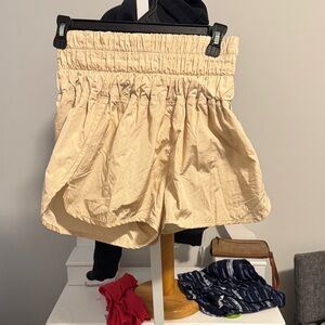 FP Movement by Free People High Waist Cream Shorts